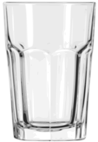 Vector afbeelding van tuimelaar glas