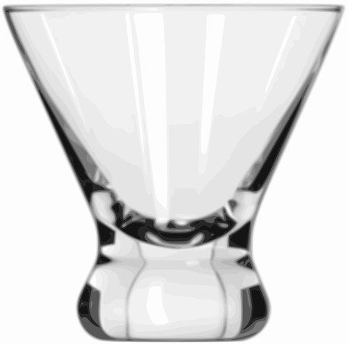 Cosmopolitan cocktail-Glas-Vektor-Bild