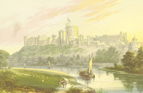 Dibujo vectorial del castillo de Windsor