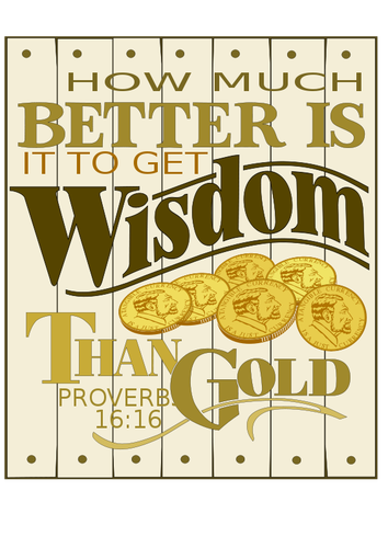 Vetor de sabedoria provérbios 16