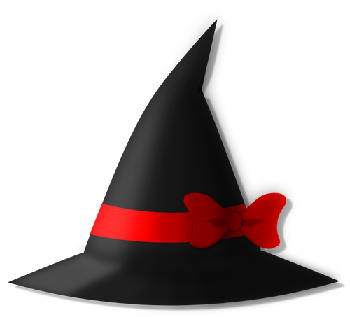 Sombrero con cinta roja