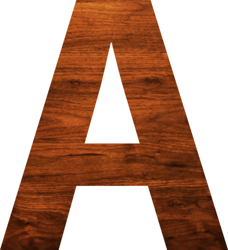 Tekstur kayu abjad A