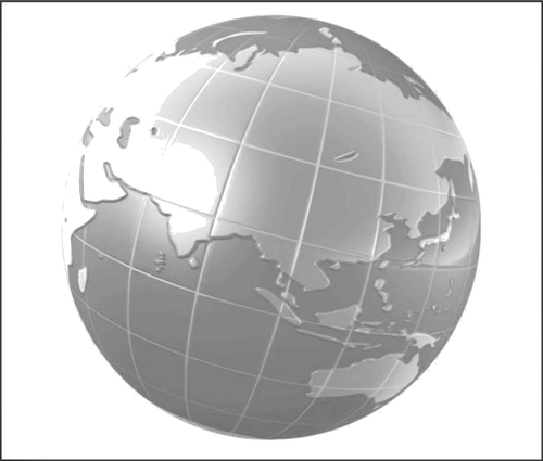 Wereldbol op witte achtergrond vectorafbeeldingen
