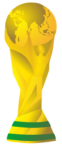Trofeo de Copa del mundo 2014 vector de la imagen