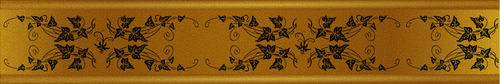 Decorative gold ribbon