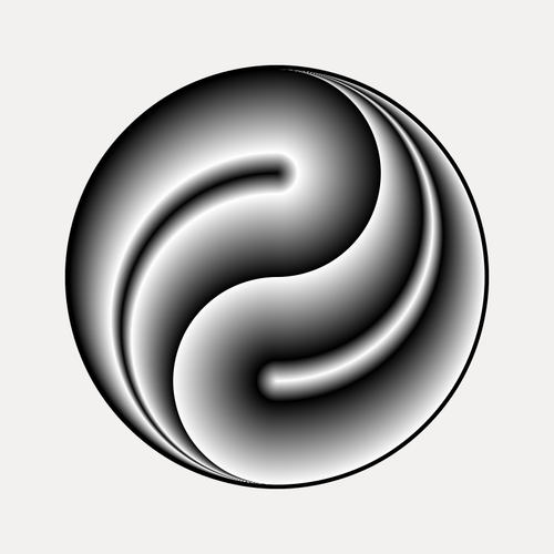 Enkel illustration av en traditionell kinesiska symbol