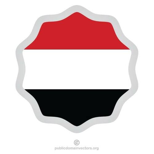 Vlajka Jemenu symbolu