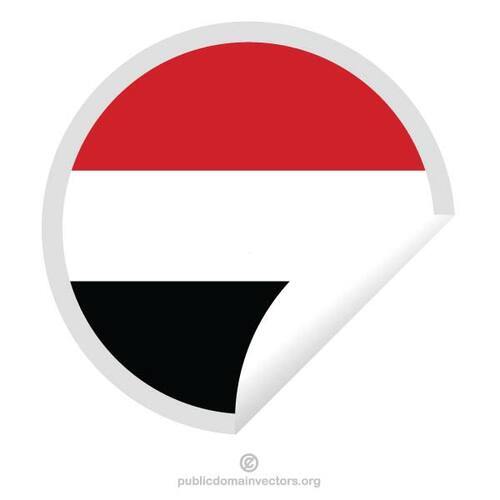 Vlag van Jemen sticker