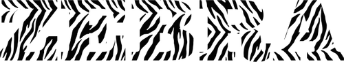 Zebra typografie