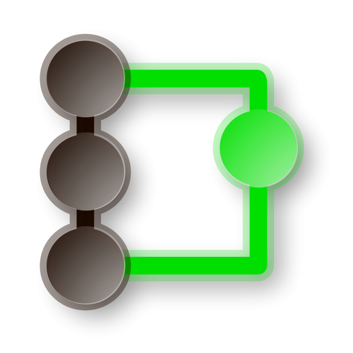 QGit icono vector de la imagen