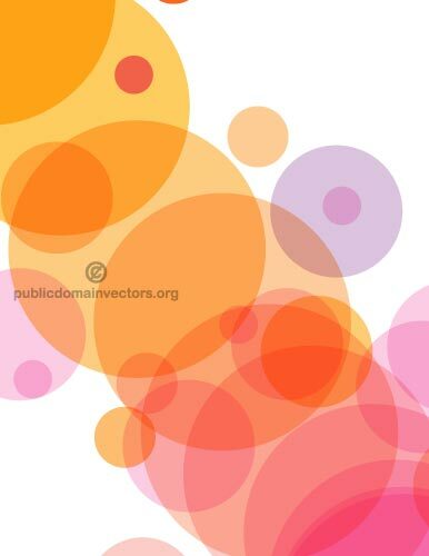 Lingkaran berwarna-warni karya seni vektor