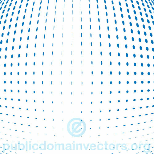 Blue dots vector pattern