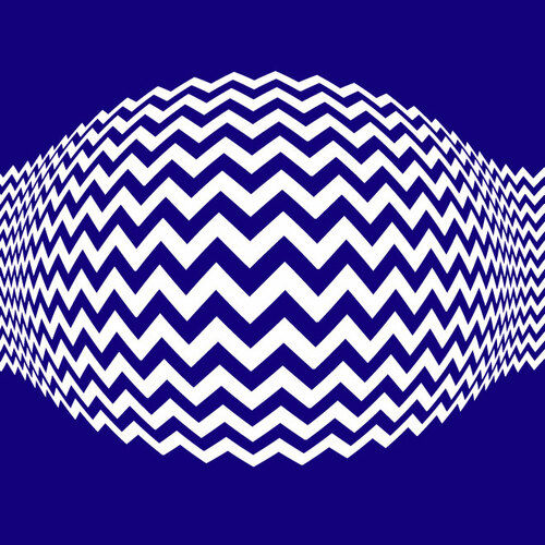 파란색 배경과 흰색 패턴