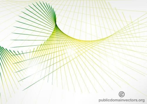 Vector fondo abstracta de líneas verdes
