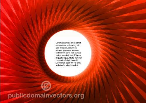 抽象的な赤旋回ベクトル