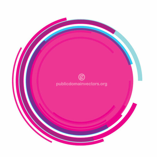 Grafica astratta cerchio rosa