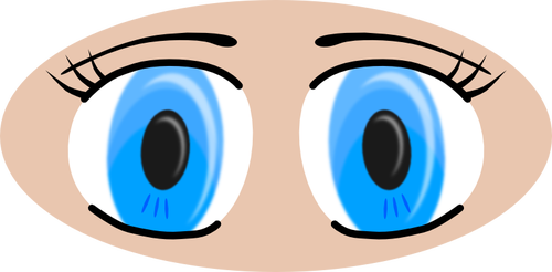 Anime yeux vector illustration