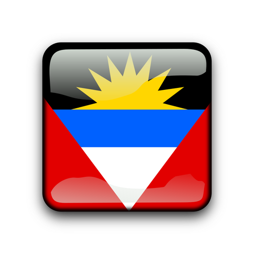 Pulsante bandiera di Antigua e Barbuda