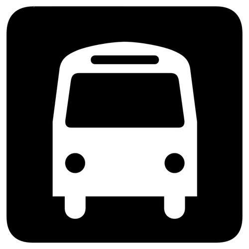 Знак остановки автобуса векторная иллюстрация