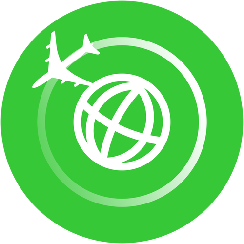 Grüne Reise-icon