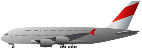 Uçak profil vektör