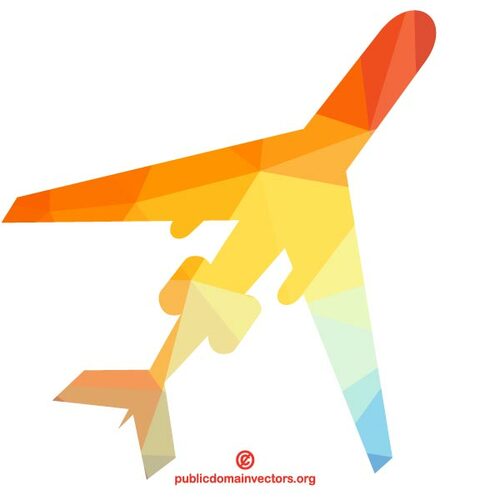Flugzeug-Silhouette-Vektor-Bild