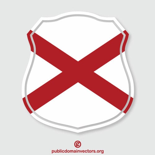 Alabama flagg heraldiske skjold