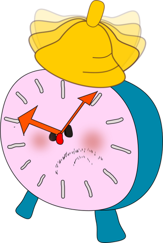 Caricatura de vector de reloj despertador