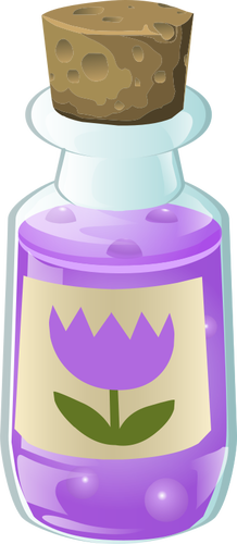Alchemie lila Flasche
