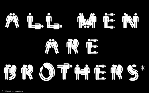 "所有的男人都是兄弟" 的排版