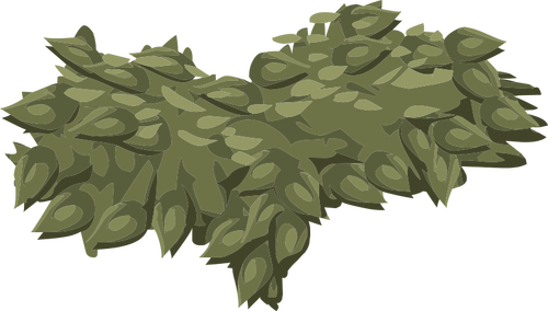 Vector de planta drapeado paisaje alpino de dibujo