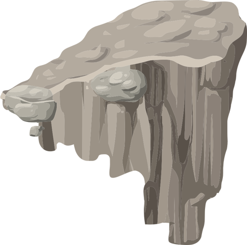 Roca con plataforma