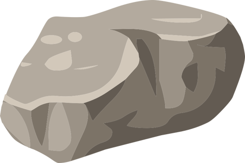 Vektor-Bild von einem Felsblock