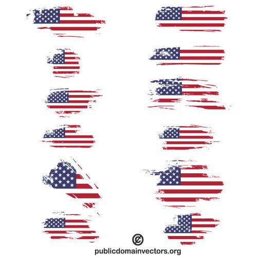 Americká vlajka kartáče