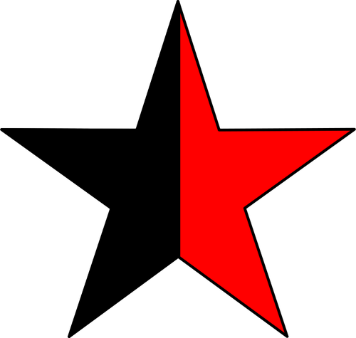 Anarcho-साम्यवाद वेक्टर चित्रण