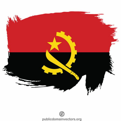 Bandera pintada de Angola