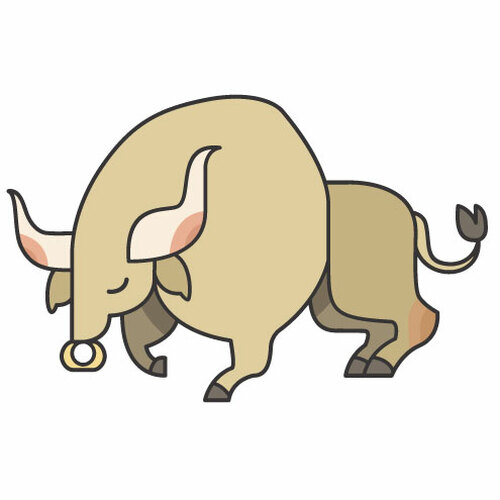Bull-Cartoon-Grafiken