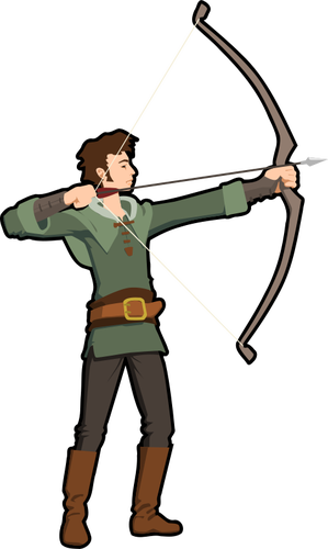Archer vektor ilustrasi