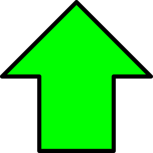 Green up arrow