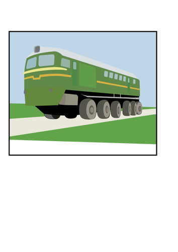 Vektorový obrázek vlaku kontejner VL-85