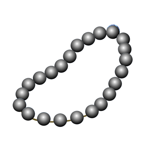 Collana grigio perla