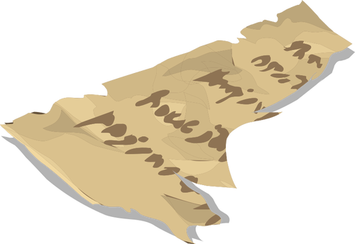 Disegno di vettore di manoscritto strappato artefatto