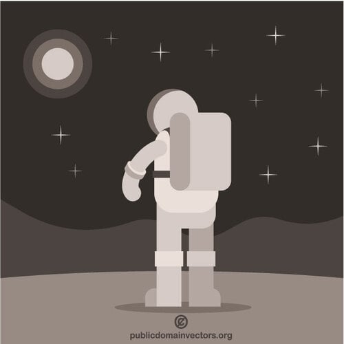 Astronaut op de Moion