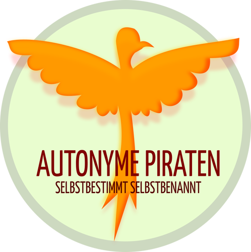 Signo de piratas Autonymous en alemán