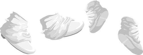 Vectorafbeeldingen van zachte baby schoeisel