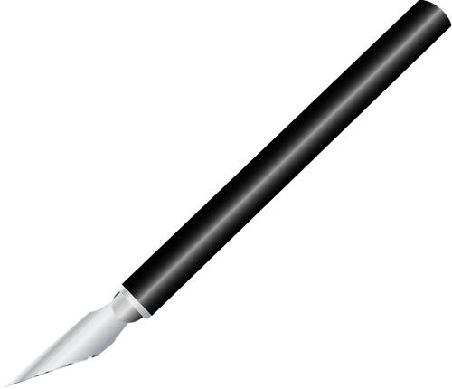 Vektor Klipart z AKT x styl nůž