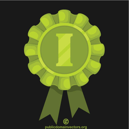 Green award avec un ruban