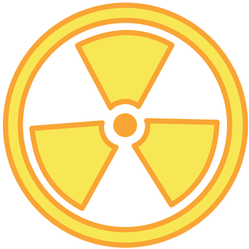 Radioaktiven Warnung