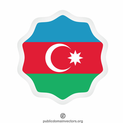 Aserbaidschanische Nationalflagge Symbol