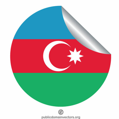 अज़रबैजान राष्ट्रीय ध्वज स्टीकर
